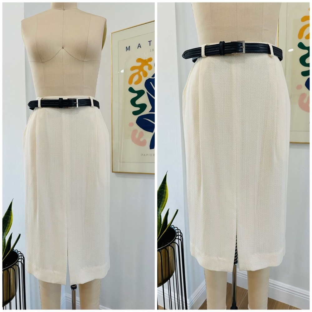 Vintage 80’s Wool blend Midi with Belt